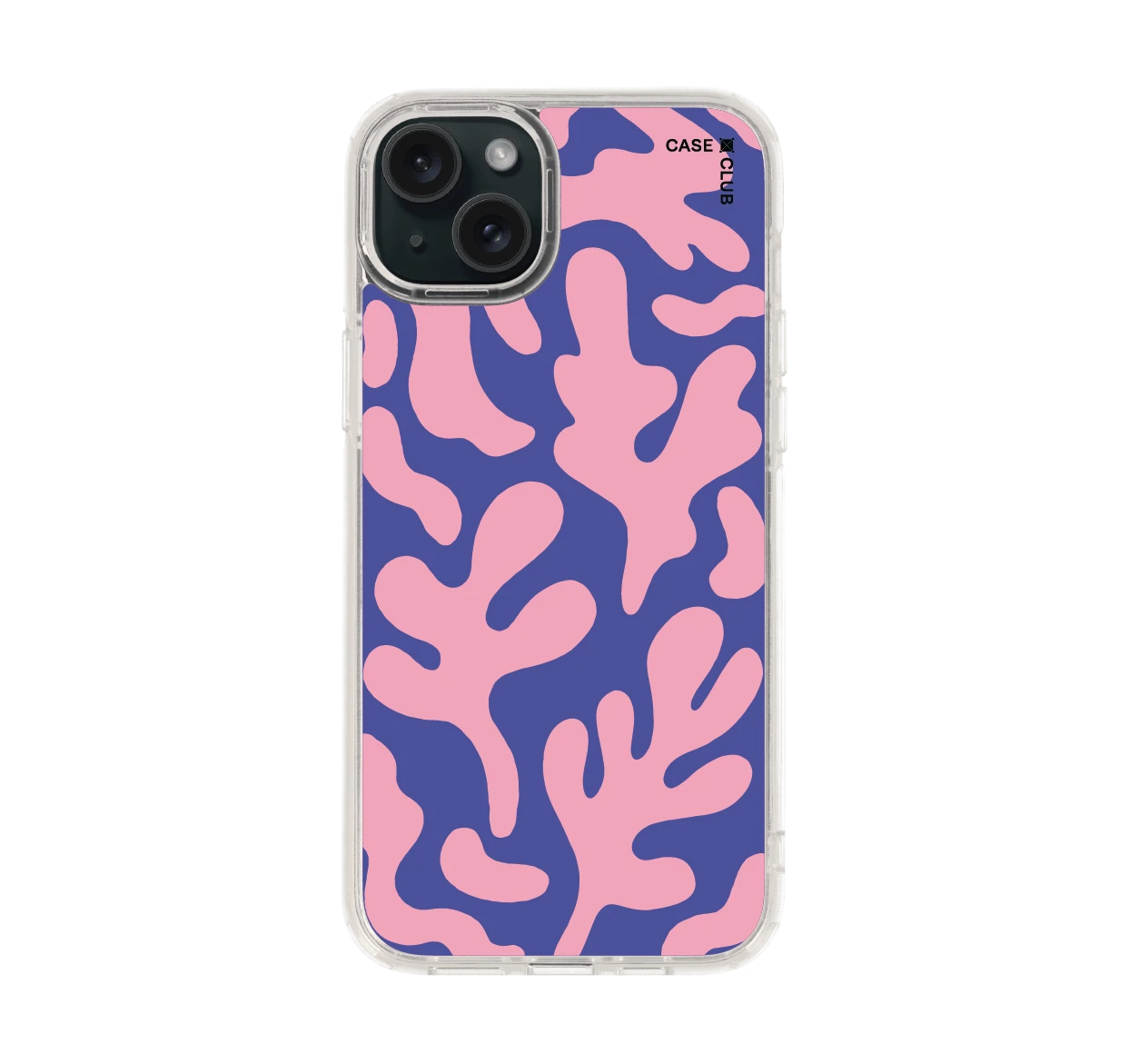 blue & pink abstract freeform pattern